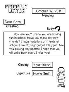 friendly letter guide for kids